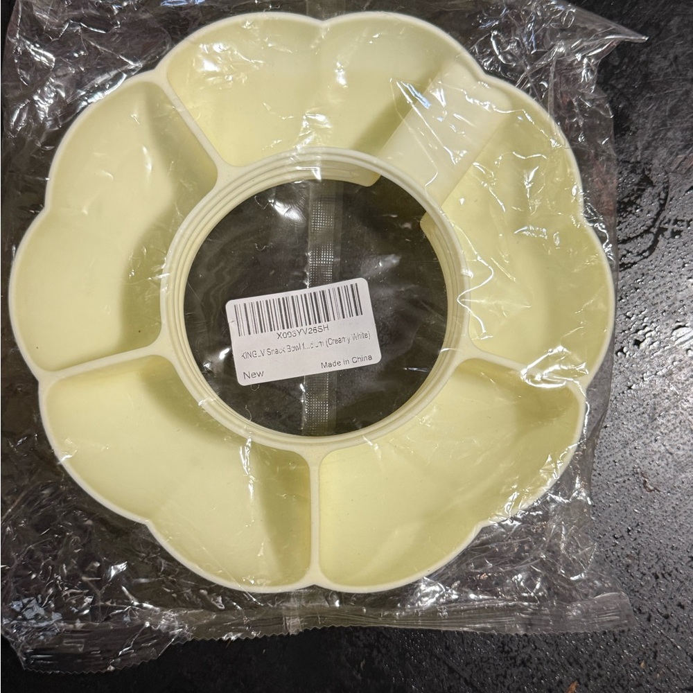 Cream White Flower Snack Tray for 40 oz mug ex. Stanley Organizer